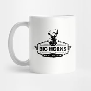 Deer Hunting Black Drawing Art Illustration Mug